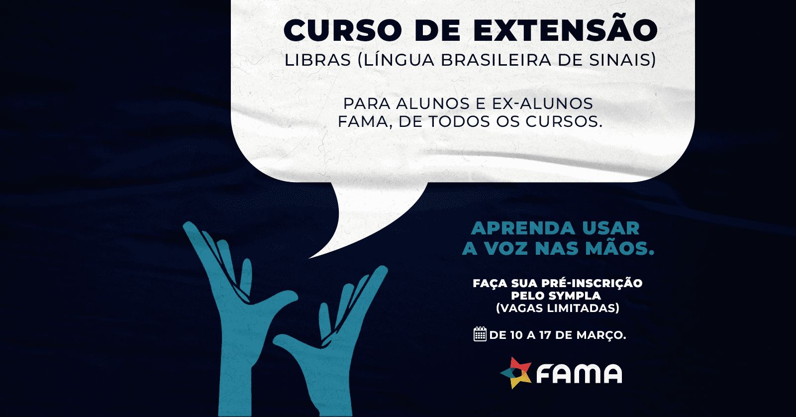 Curso de Extensão - LIBRAS (Língua Brasileira de Sinais)
